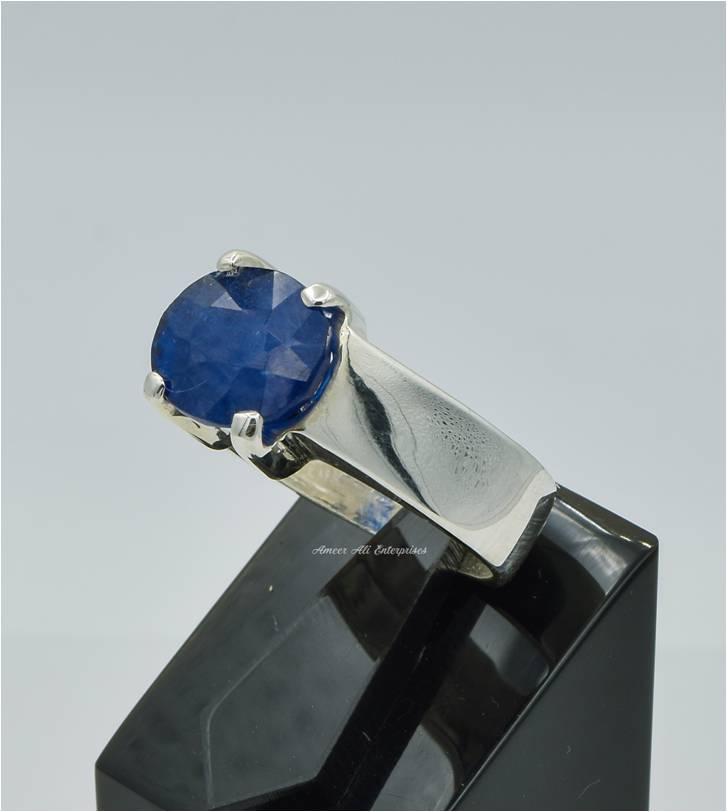 AAE 6255 Chandi Ring 925, Stone: Neelam