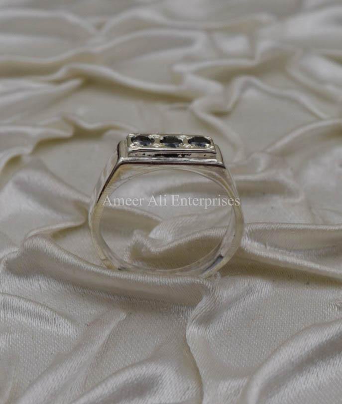 AAE 1847 Chandi Ring 925, Stone: Zircon - AmeerAliEnterprises