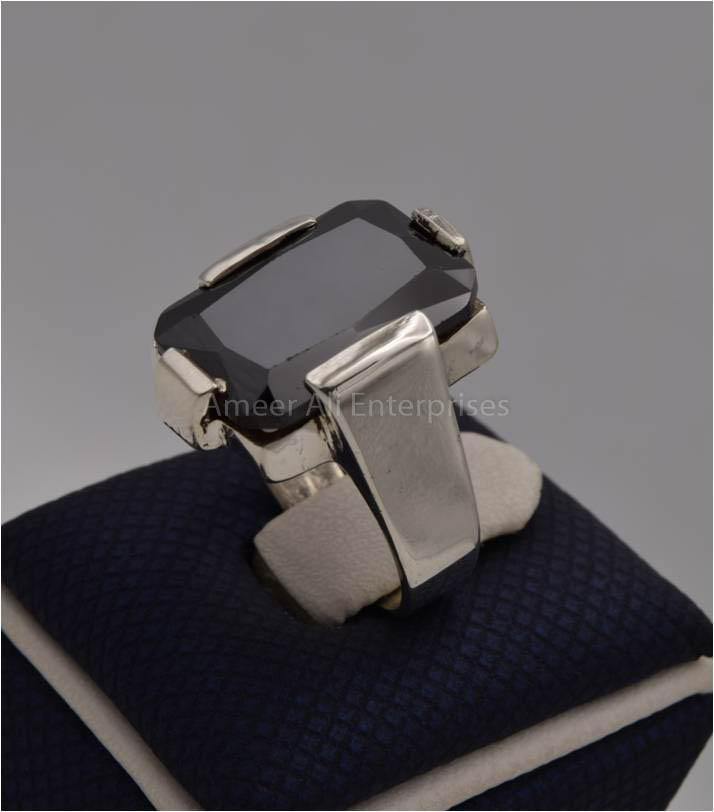 AAE 1806 Chandi Ring 925, Stone: Zircon - AmeerAliEnterprises