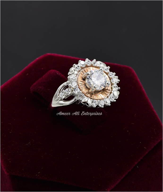 AAE 6970 Chandi Ring 925. Stone: Zircon