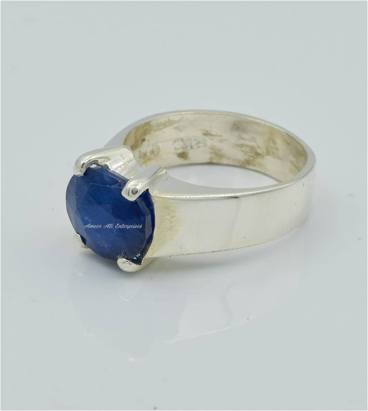 AAE 6255 Chandi Ring 925, Stone: Neelam