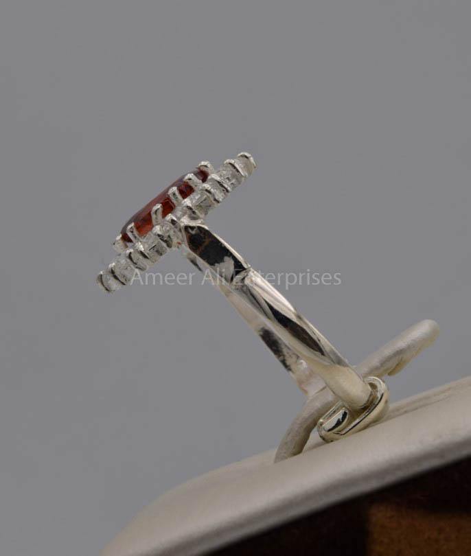 AAE 7526 Chandi Ring 925, Stone: Zircon - AmeerAliEnterprises