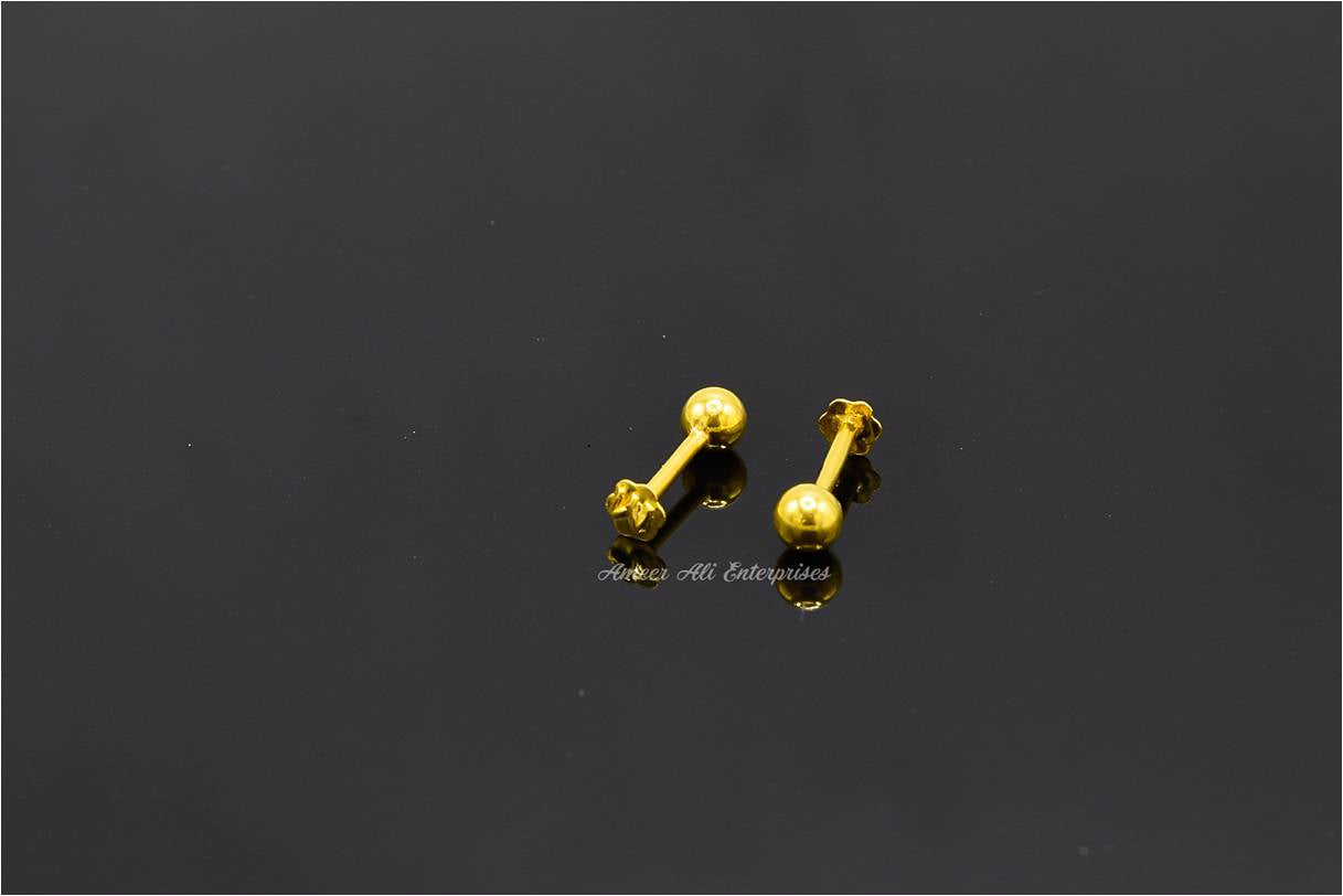 AAE 6923 Gold Ear Studs
