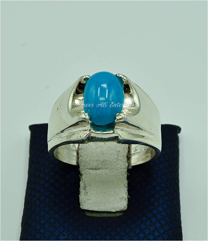 AAE 6880 Chandi Ring 925, Stone: Feroza
