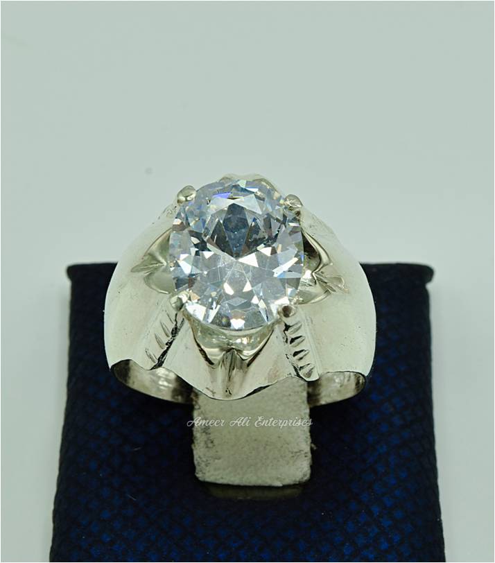 AAE 6906 CHANDI RING 925, STONE: ZIRCON