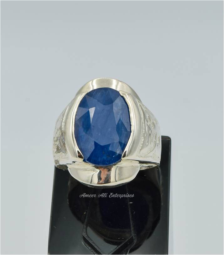 AAE 6293 Chandi Ring 925, Stone: Neelam