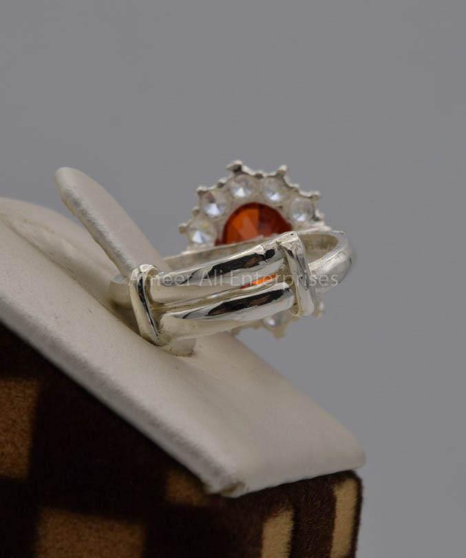 AAE 7526 Chandi Ring 925, Stone: Zircon - AmeerAliEnterprises