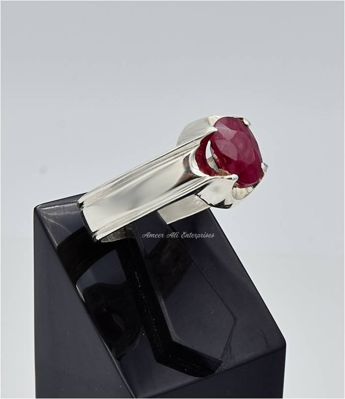 AAE 6635 Chandi Ring 925, Stone: Ruby