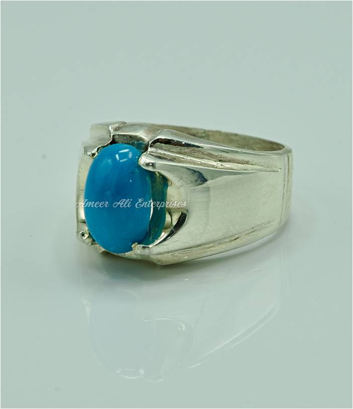 AAE 6880 Chandi Ring 925, Stone: Feroza