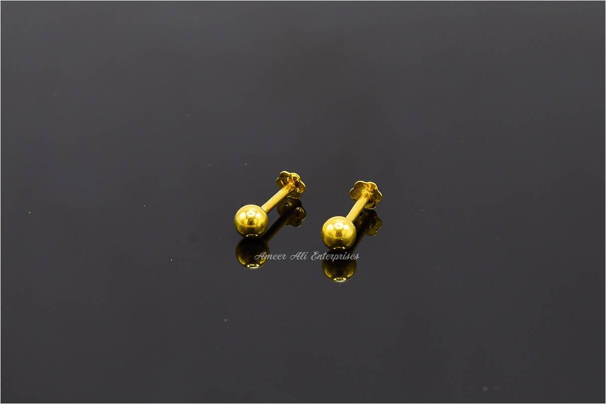 AAE 6923 Gold Ear Studs