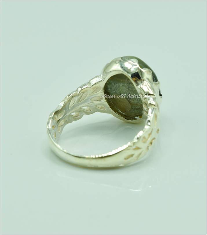 AAE 6553 Chandi Ring 925, Stone: Cat's Eye