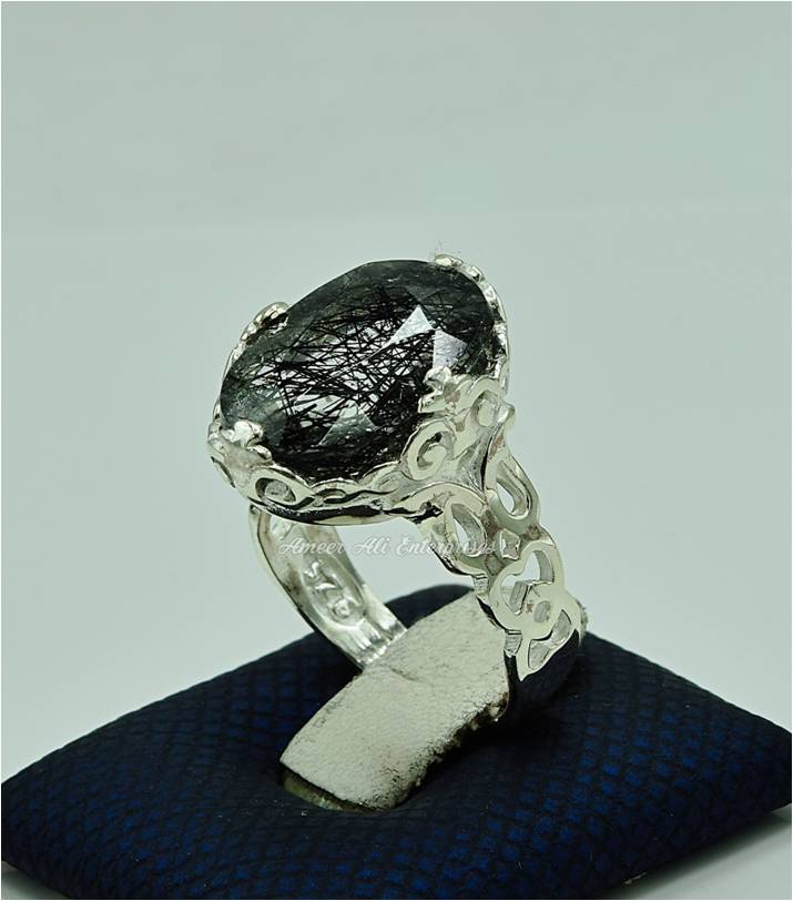 AAE 6897 Chandi Ring 925, Stone: Moh e Najaf