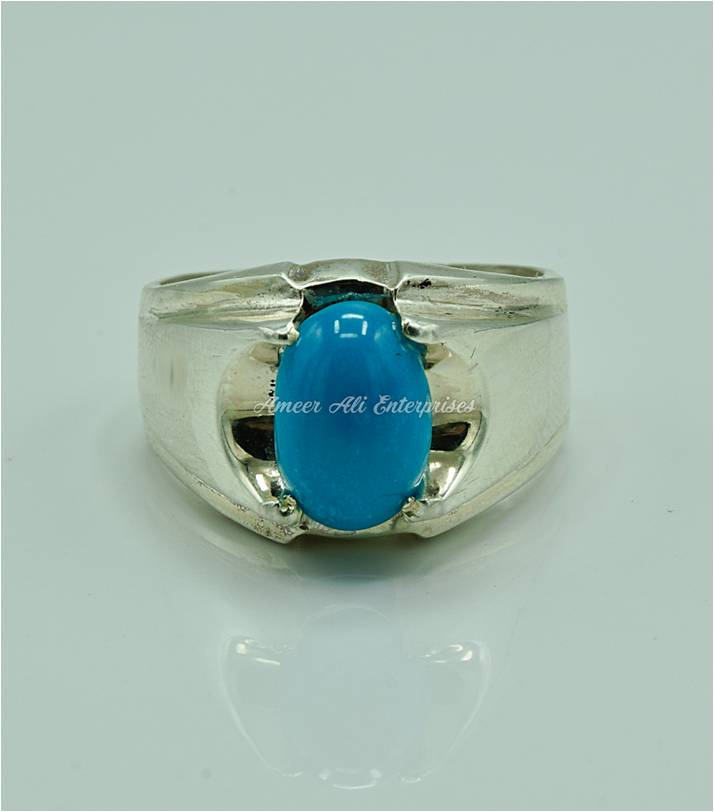 AAE 6880 Chandi Ring 925, Stone: Feroza