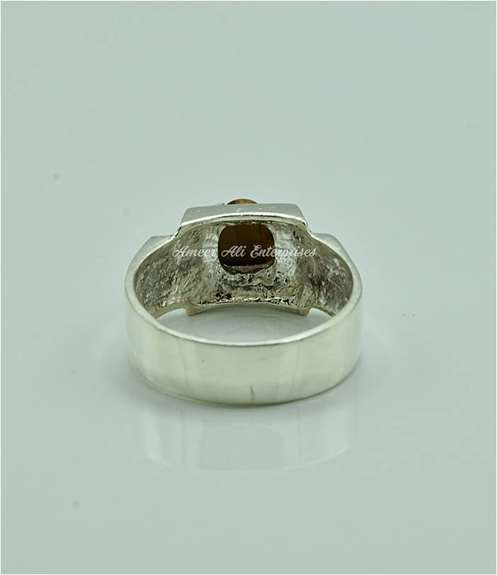 AAE 6870 Chandi Ring 925, Stone: Tiger's Eye