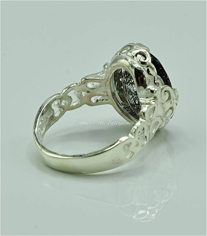 AAE 6897 Chandi Ring 925, Stone: Moh e Najaf