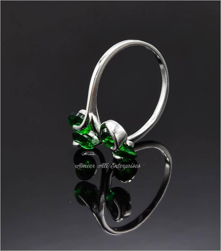 AAE 6748 Chandi Ring 925, Stone: Zircon - AmeerAliEnterprises