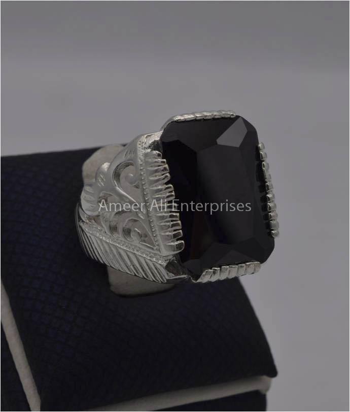 AAE 2248 Chandi Ring 925, Stone: Zircon - AmeerAliEnterprises