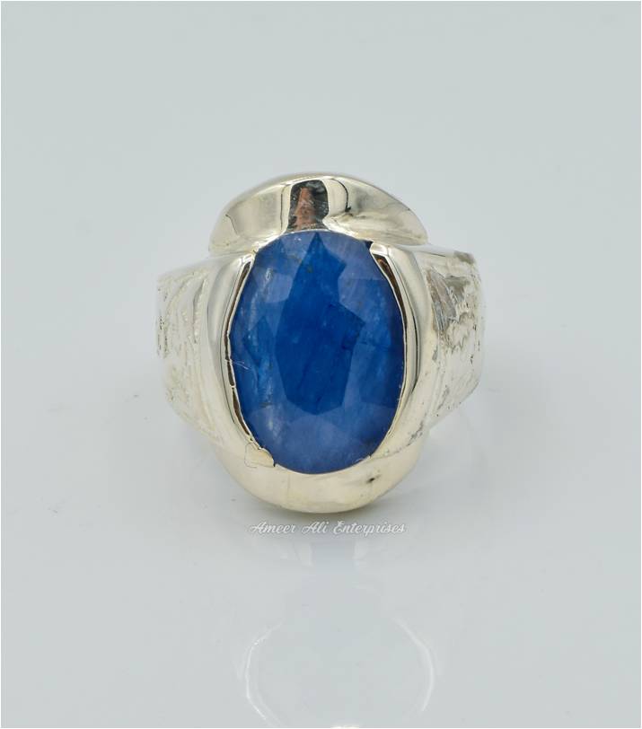 AAE 6293 Chandi Ring 925, Stone: Neelam