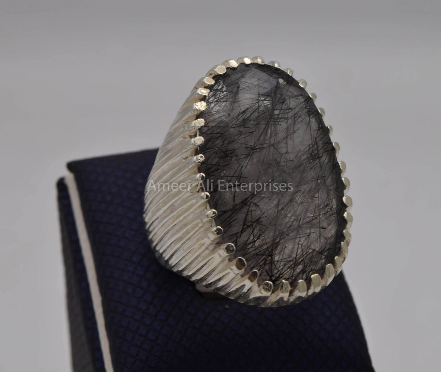 AAE 5644 Chandi Ring, Stone: Moh e Najaf - AmeerAliEnterprises