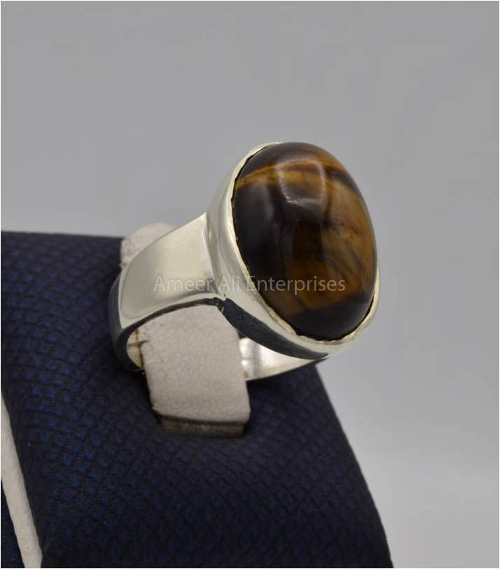 AAE 3553 Chandi Ring 925, Stone: Tiger's Eye