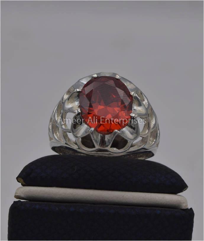 AAE 2242 Chandi Ring 925, Stone: Zircon - AmeerAliEnterprises