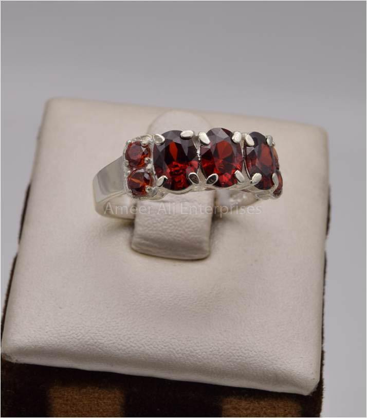 AAE 2522 Chandi Ring 925, Stone: Zircon - AmeerAliEnterprises