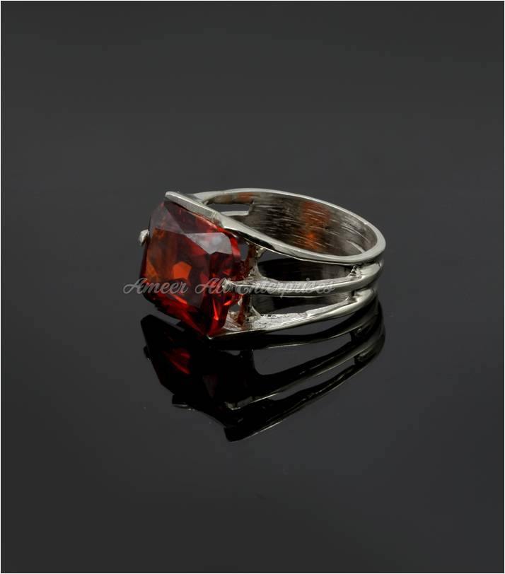 AAE 6103 CHANDI RING 925, STONE: ZIRCON - AmeerAliEnterprises