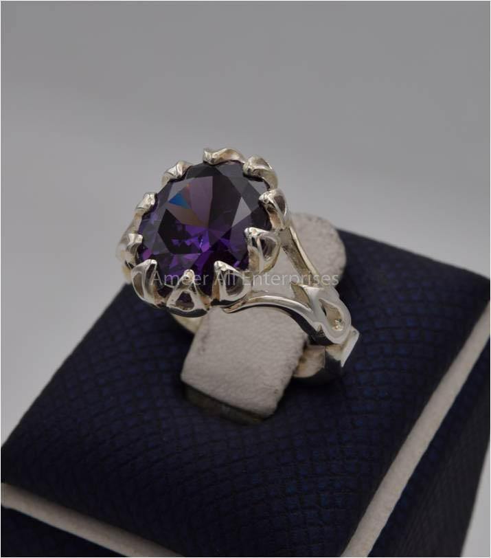 AAE 5632 Chandi Ring 925, Stone: Zircon - AmeerAliEnterprises