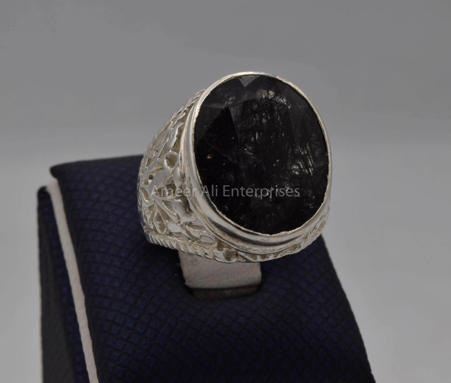 AAE 5652 Chandi Ring, Stone: Moh e Najaf - AmeerAliEnterprises