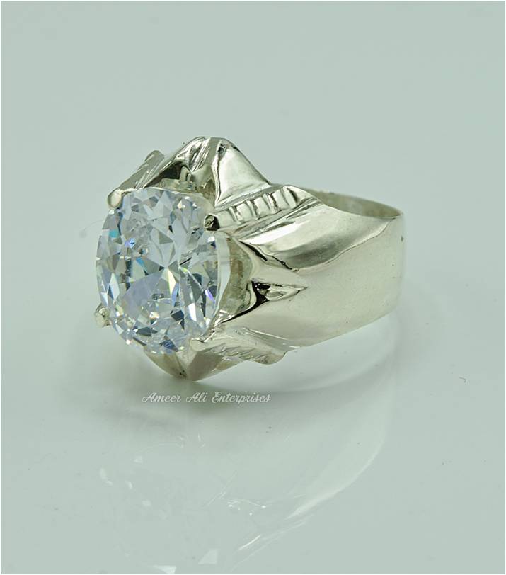 AAE 6906 CHANDI RING 925, STONE: ZIRCON