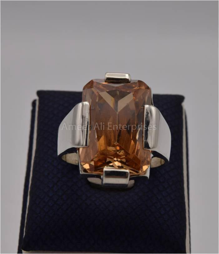 AAE 1814 Chandi Ring 925, Stone Zircon - AmeerAliEnterprises