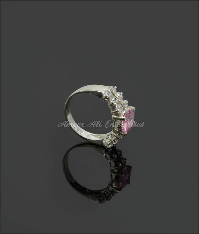 AAE 6118 Chandi Ring 925, Stone: Zircon - AmeerAliEnterprises