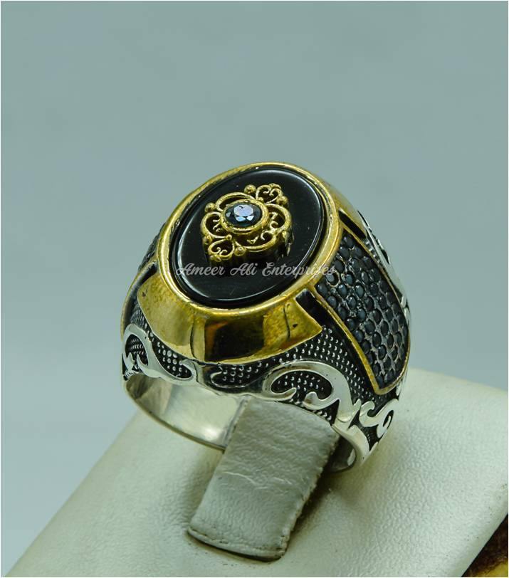 AAE 6725 (ARABIC VINTAGE COLLECTION) 925 CHANDI RING - AmeerAliEnterprises