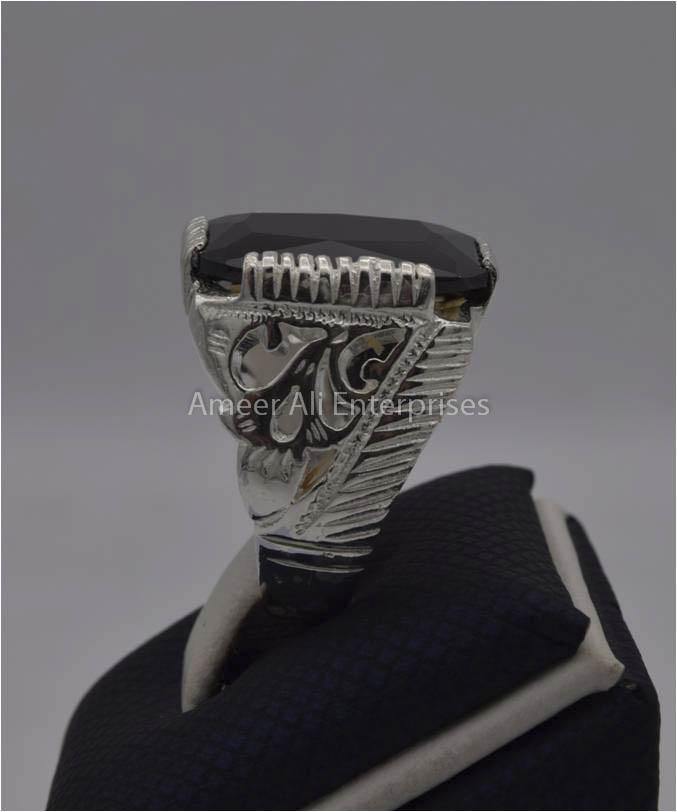AAE 2248 Chandi Ring 925, Stone: Zircon - AmeerAliEnterprises