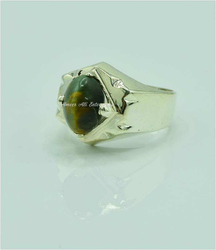 AAE 6554 Chandi Ring 925, Stone: Cat's Eye