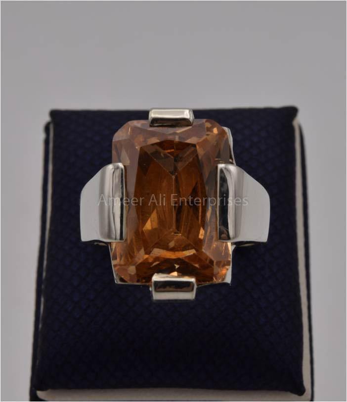 AAE 1814 Chandi Ring 925, Stone Zircon - AmeerAliEnterprises