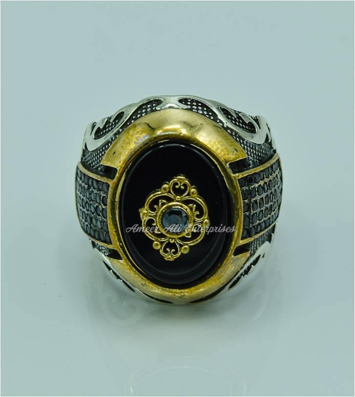 AAE 6725 (ARABIC VINTAGE COLLECTION) 925 CHANDI RING - AmeerAliEnterprises