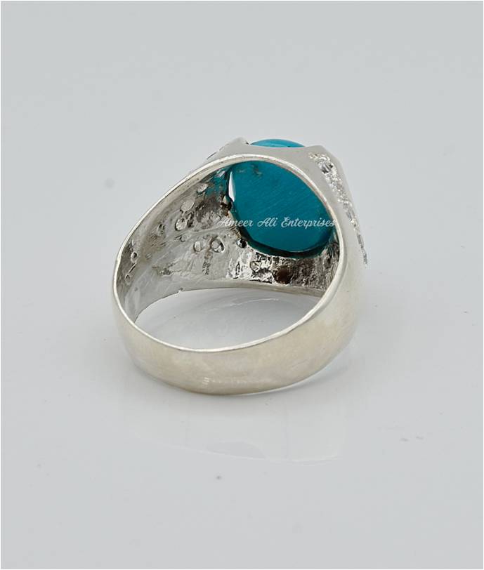 AAE 6614 Chandi Ring 925, Stone: Feroza