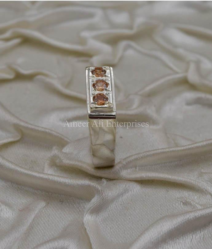 AAE 1850 Chandi Ring 925, Stone: Zircon - AmeerAliEnterprises