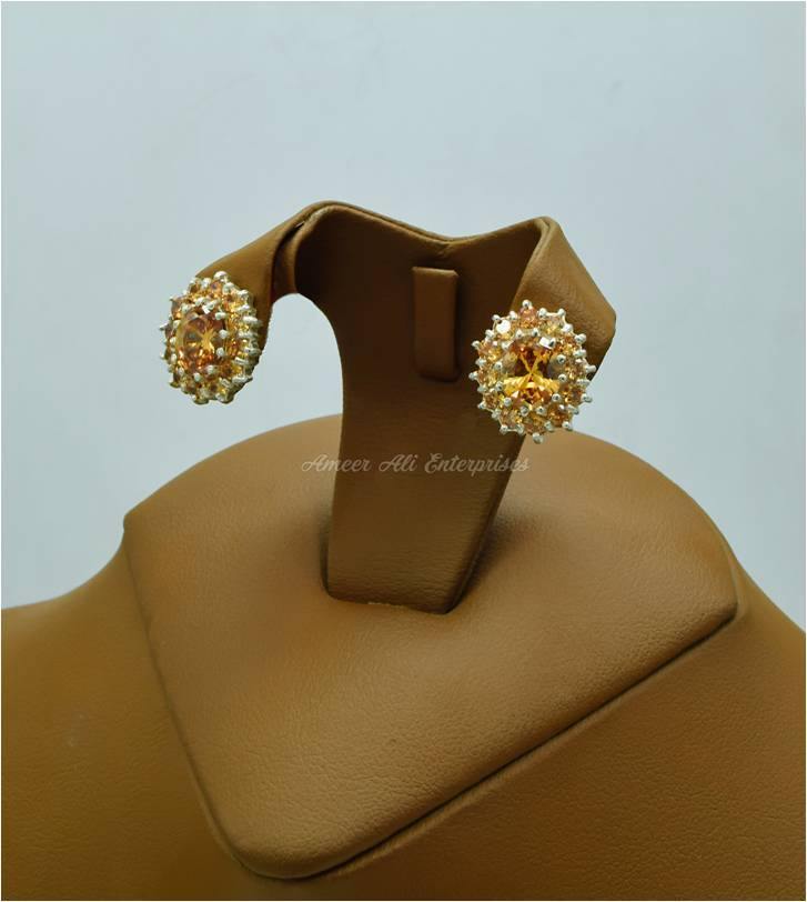 AAE 5711 Chandi Earring 925, Stone: Zircon - AmeerAliEnterprises