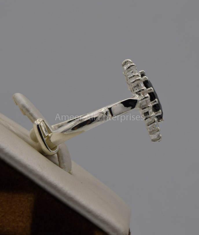 AAE 7529 Chandi Ring 925, Stone: Zircon - AmeerAliEnterprises