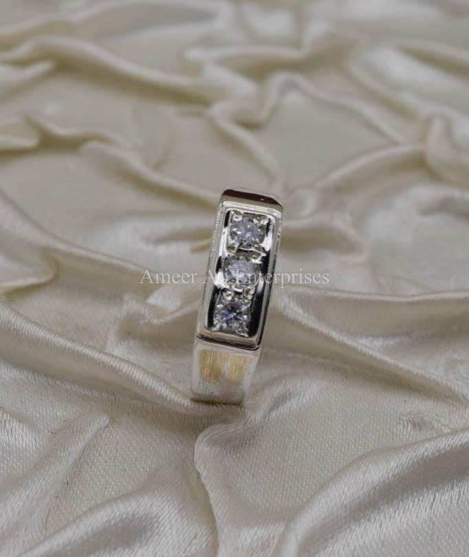 AAE 1598 Chandi Ring 925, Stone: Zircon - AmeerAliEnterprises