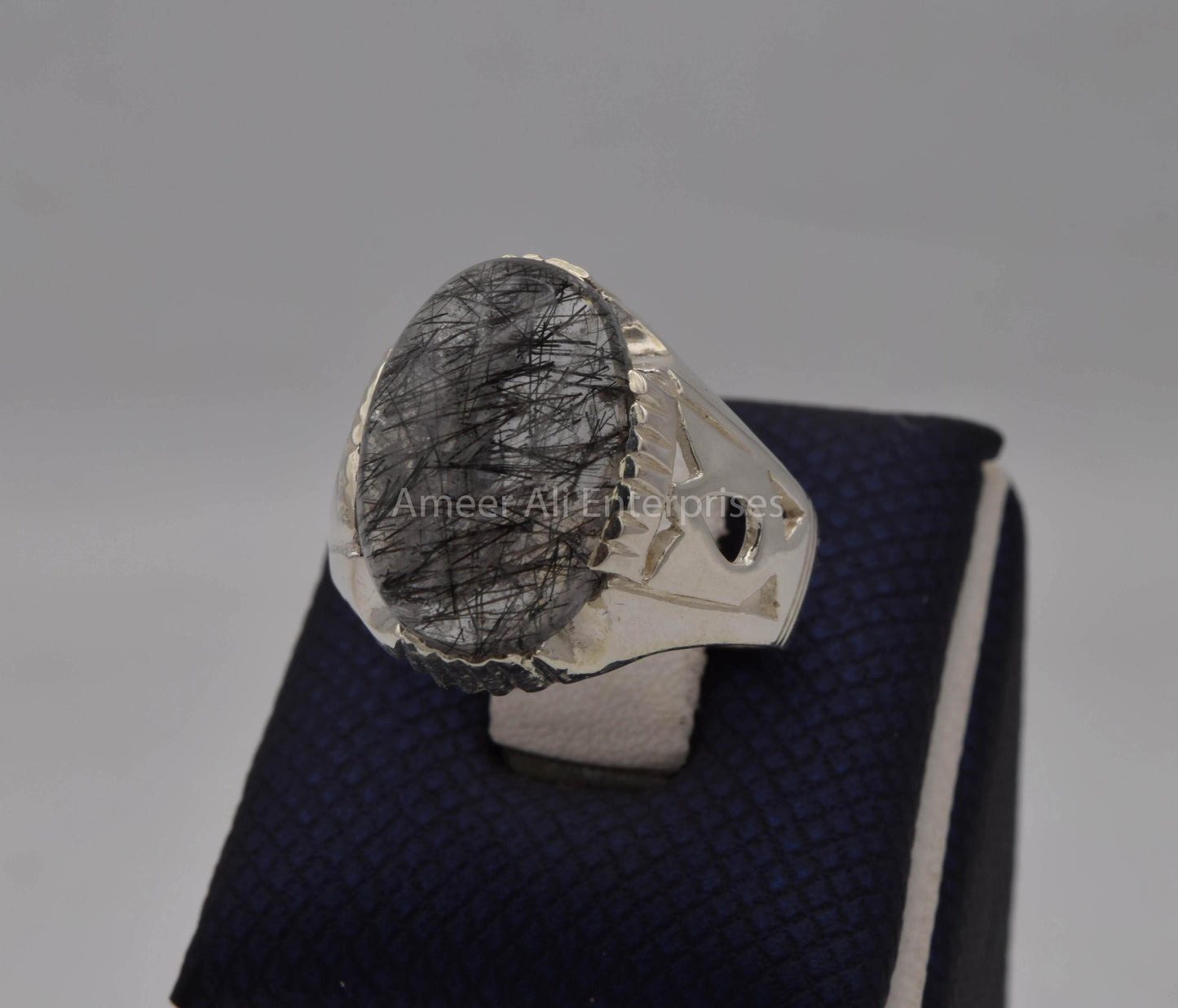 AAE 5641 Chandi Ring, Stone: Moh e Najaf - AmeerAliEnterprises