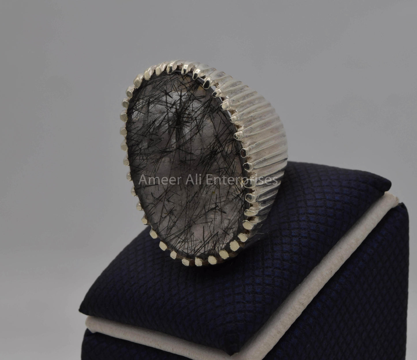 AAE 5644 Chandi Ring, Stone: Moh e Najaf - AmeerAliEnterprises