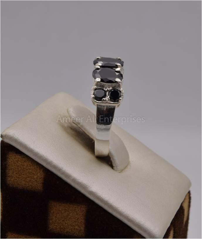 AAE 2493 Chandi Ring 925, Stone: Zircon - AmeerAliEnterprises