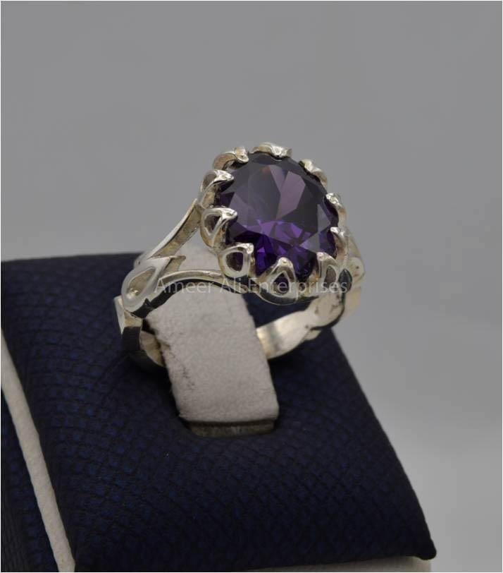 AAE 5632 Chandi Ring 925, Stone: Zircon - AmeerAliEnterprises