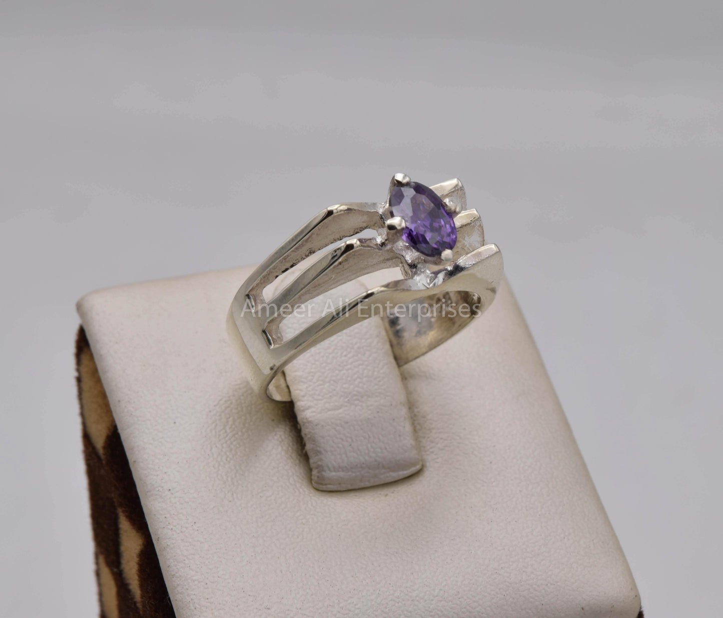 AAE 5700 Chandi Ring 925, Stone: Zircon - AmeerAliEnterprises