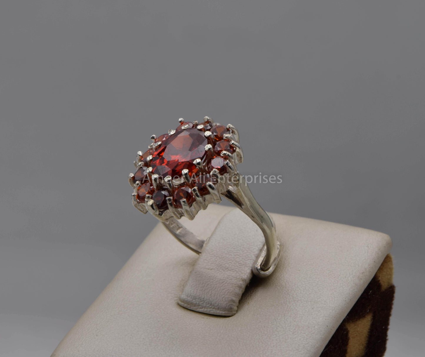 AAE 5694 Chandi Ring 925, Stone: Zircon - AmeerAliEnterprises