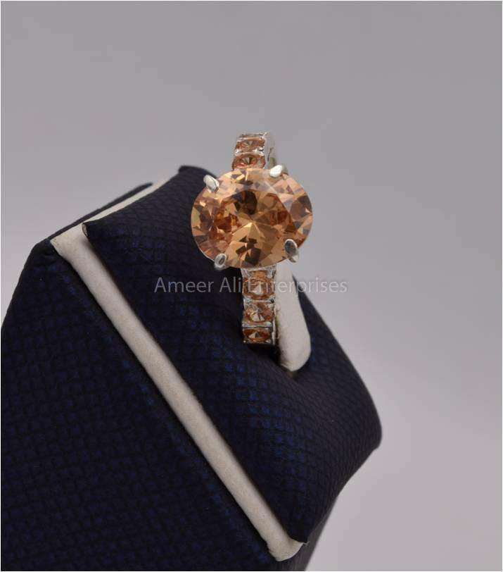 AAE 5502 Chandi Ring 925, Stone: Zircon - AmeerAliEnterprises