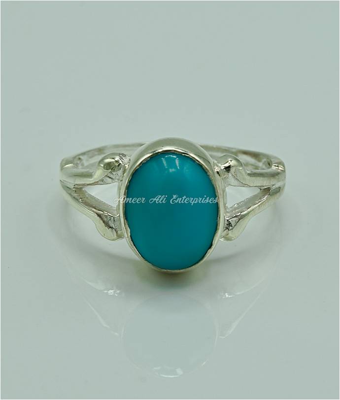 AAE 6847 Chandi Ring 925, Stone: Feroza